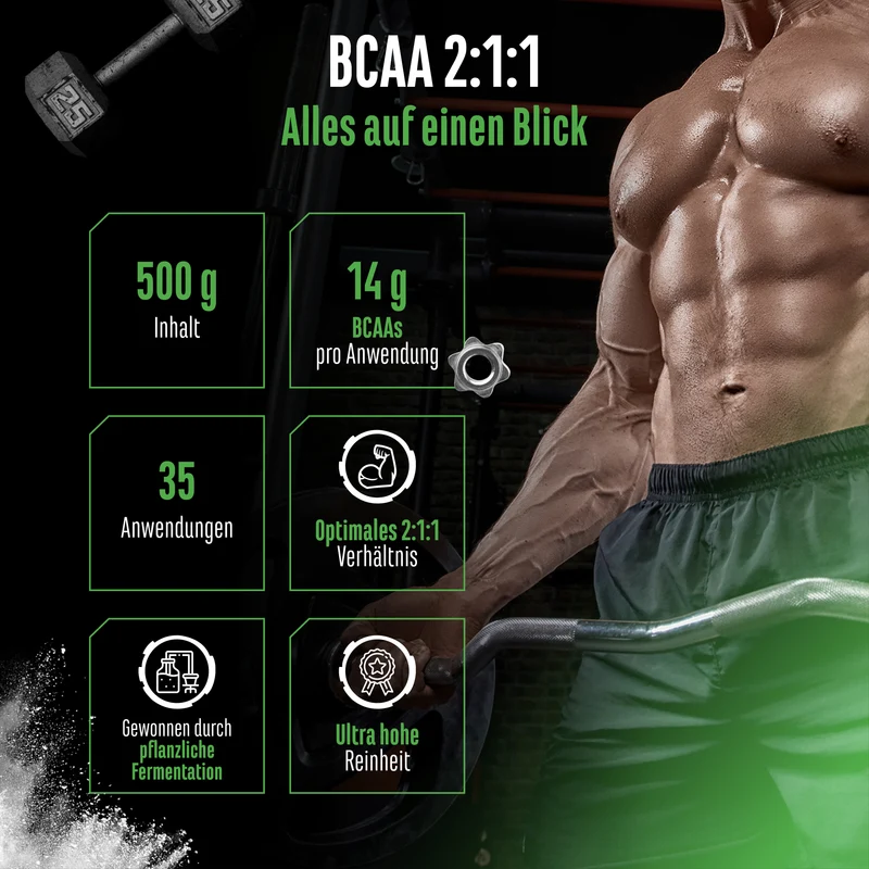 GEN BCAA 2:1:1 Pulver - Neutral, 500 g