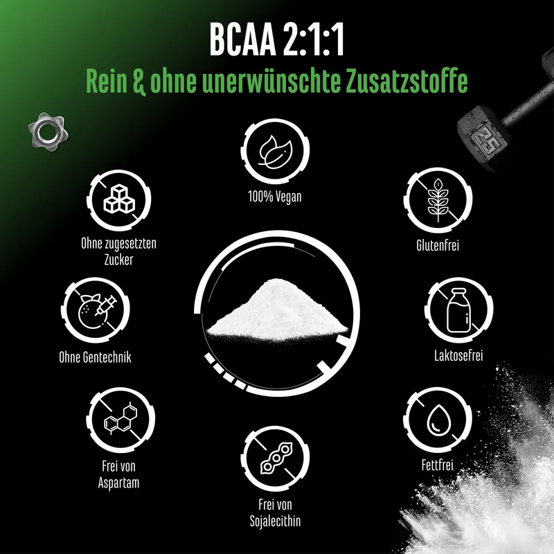 GEN BCAA 2:1:1 Pulver - Neutral, 500 g