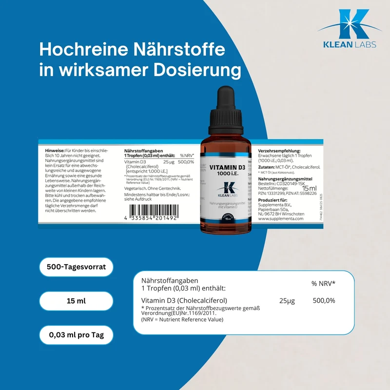 Vitamin D3 Tropfen