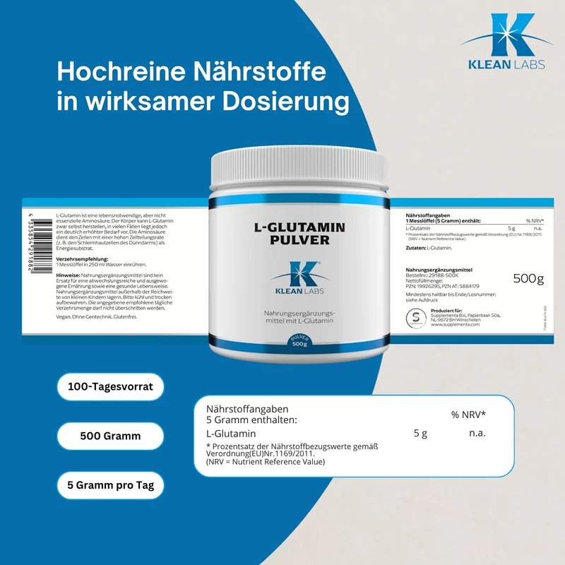 L-Glutamin Pulver