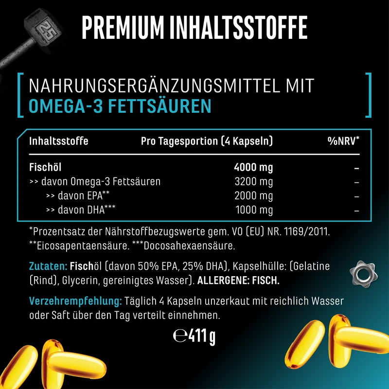 Omega 3 mit 80% Fettsäuren