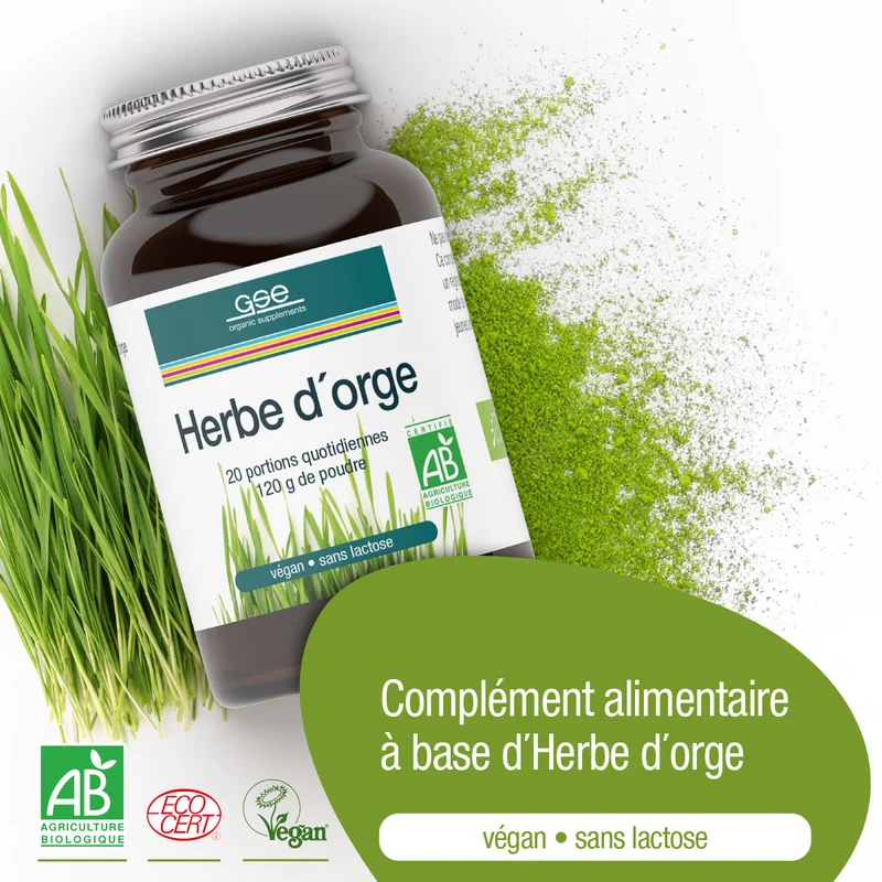 Poudre d'herbe d'orge (bio)
