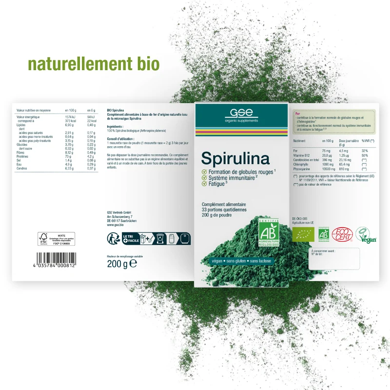 Spiruline bio (poudre)