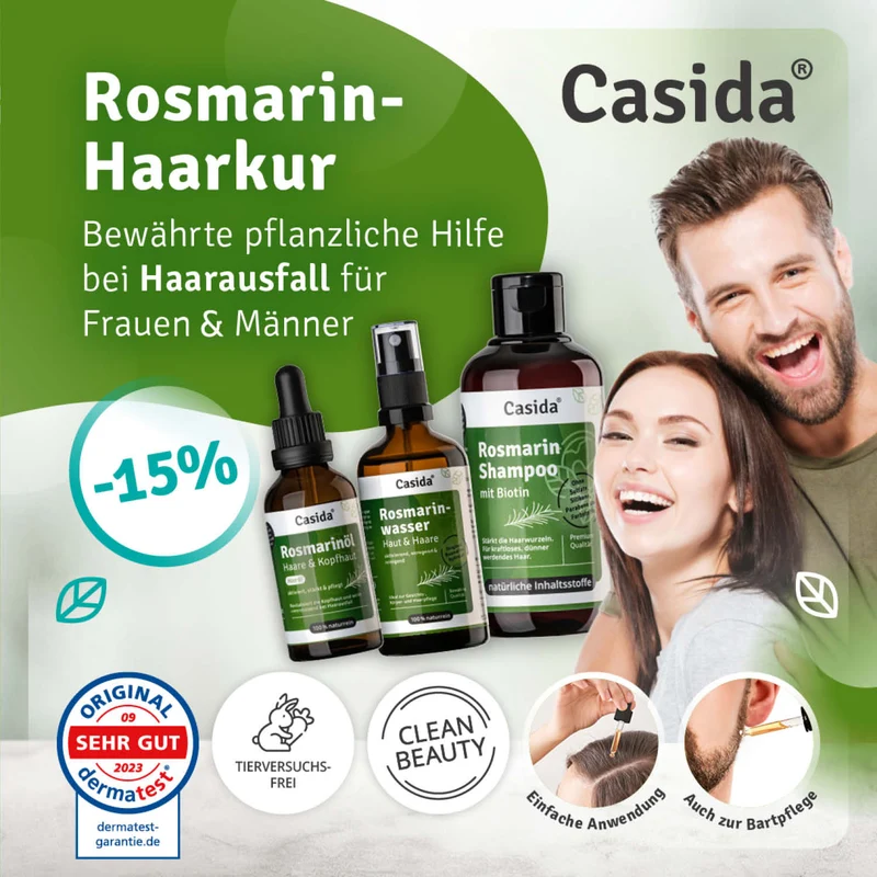 Casida Rosmarin Haarkur Routine