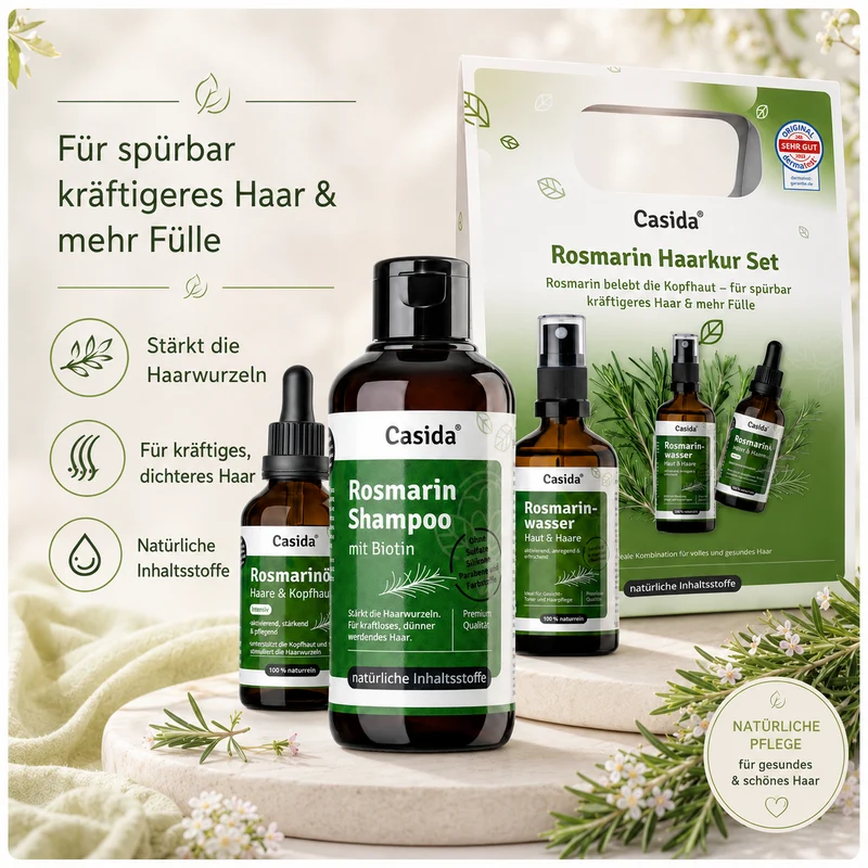 Casida Rosmarin Haarkur Routine
