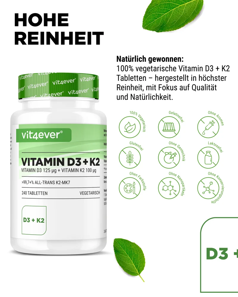 Vitamin D3 5.000 I.E. + Vitamin K2 100 mcg