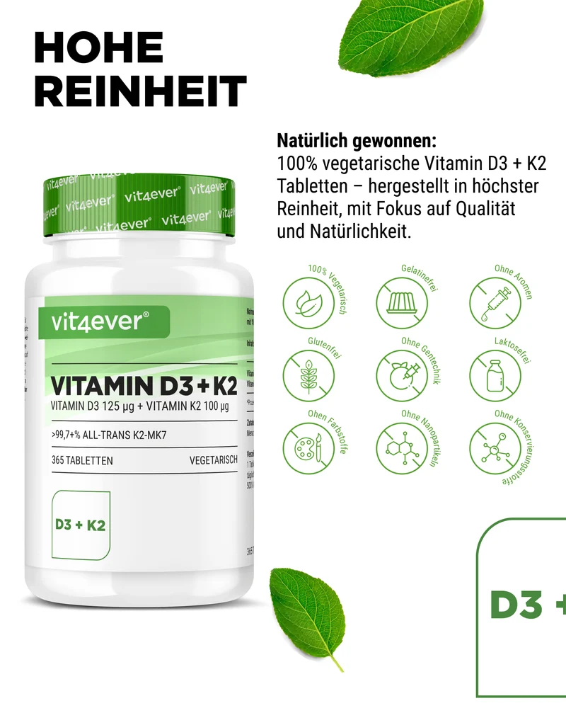 Vitamin D3 5.000 I.E. + Vitamin K2 100 mcg