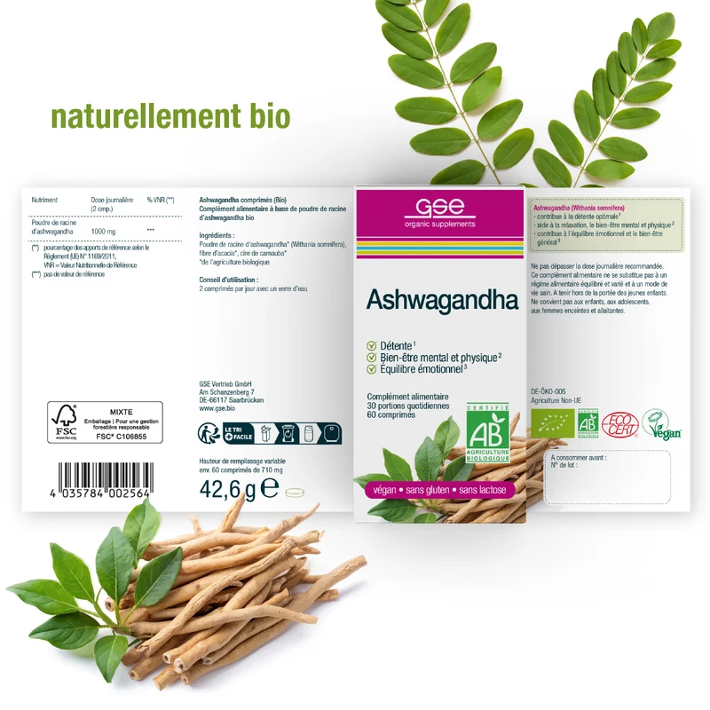 Ashwagandha (biologique)