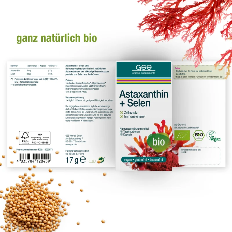 Astaxanthine + sélénium (bio)
