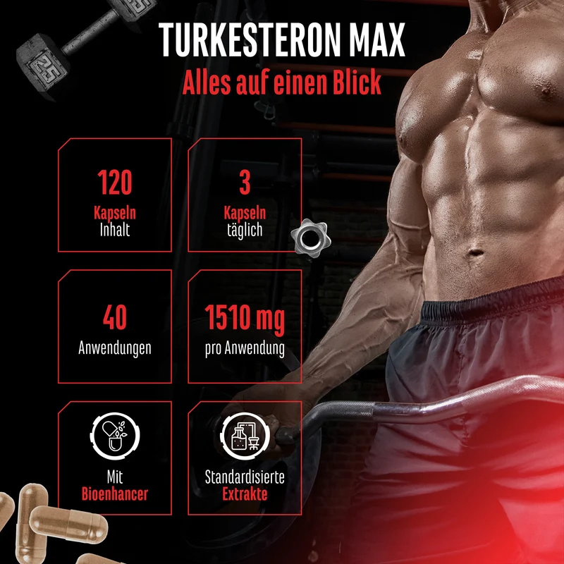 Turkesteron Max, 120 Kapseln