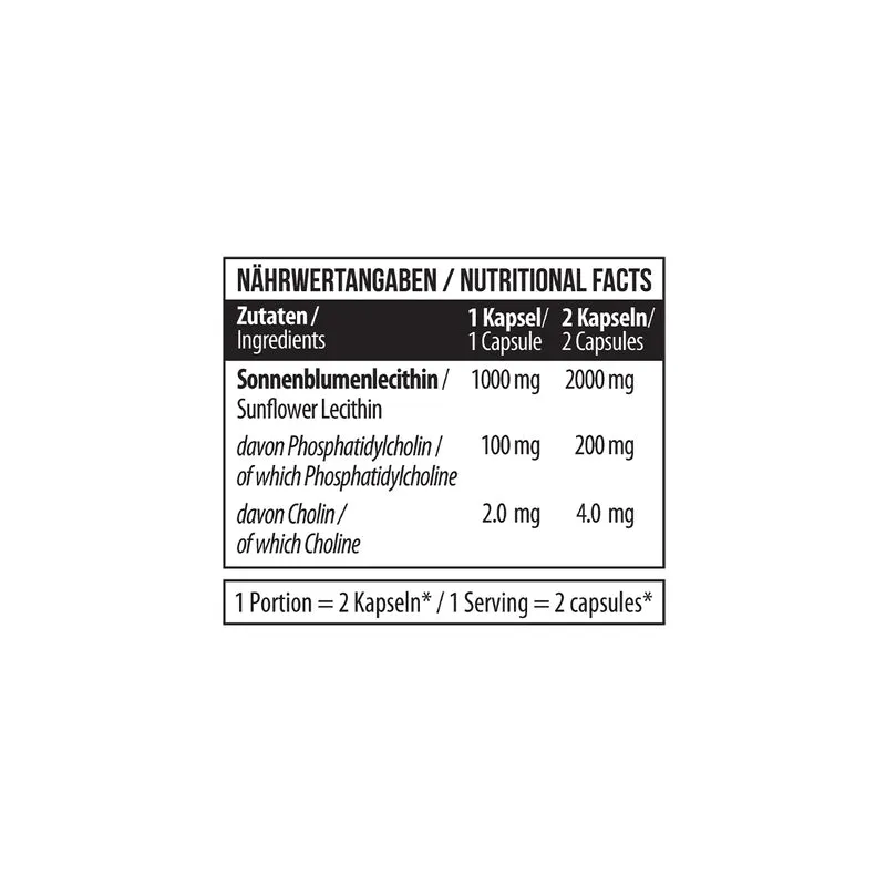 Lecithin Sunflower 180 Kapseln