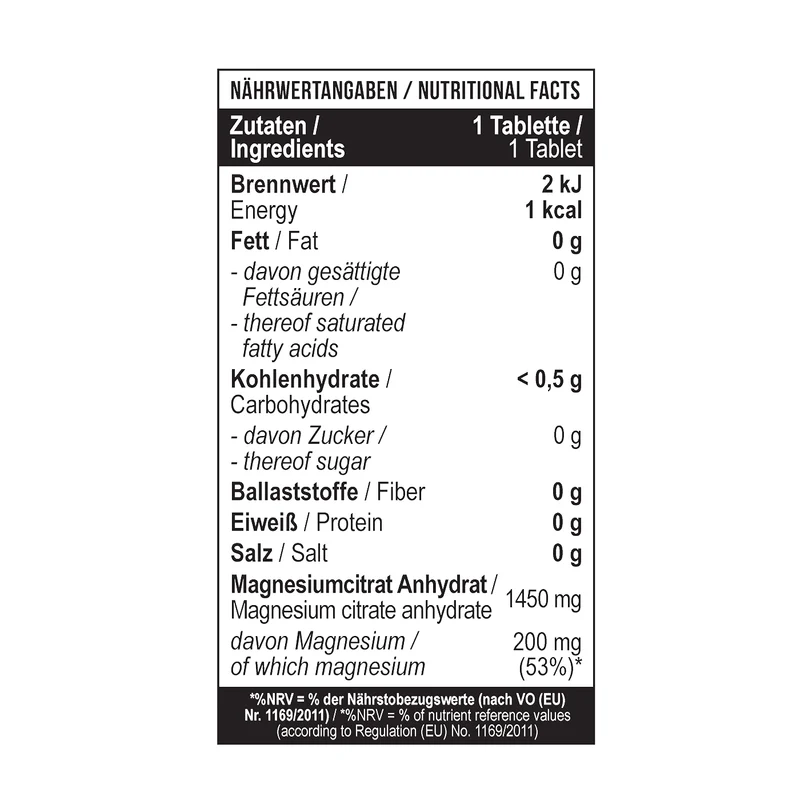 Magnesium Citrat 200 mg 180 Tabletten