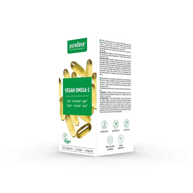 Purasana Vegan omega-3 1080 mg 30 softgels