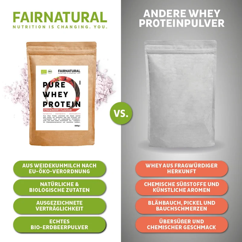 Bio Whey Proteinpulver 3er-Bundle (Sorten frei wählbar)
