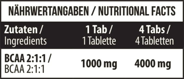 BCAA 1000 mg 90 Tabs