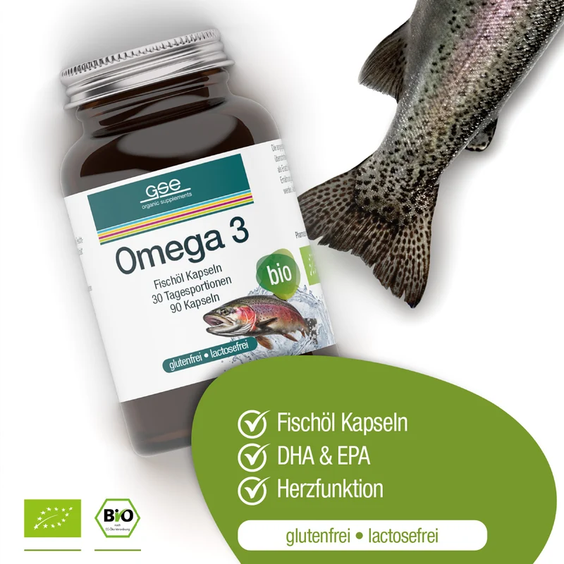 Gélules d'huile de poisson oméga 3 (bio)
