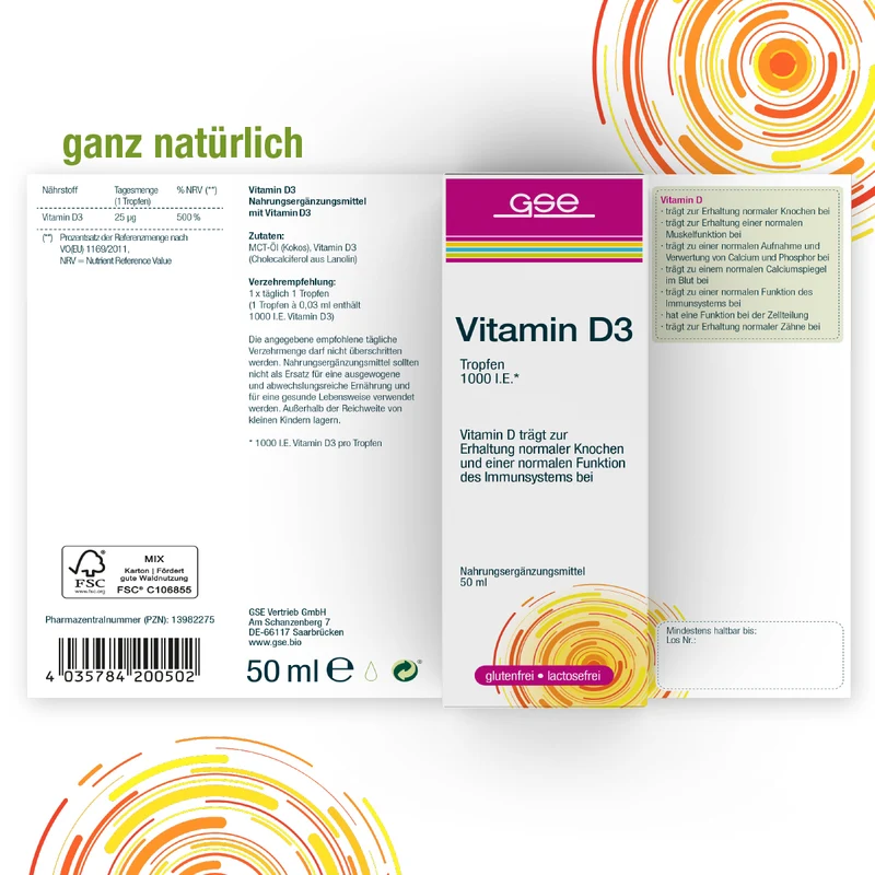 Gouttes de vitamine D3