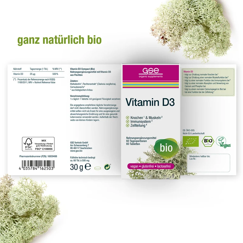 Vitamine D3 Compact (bio)