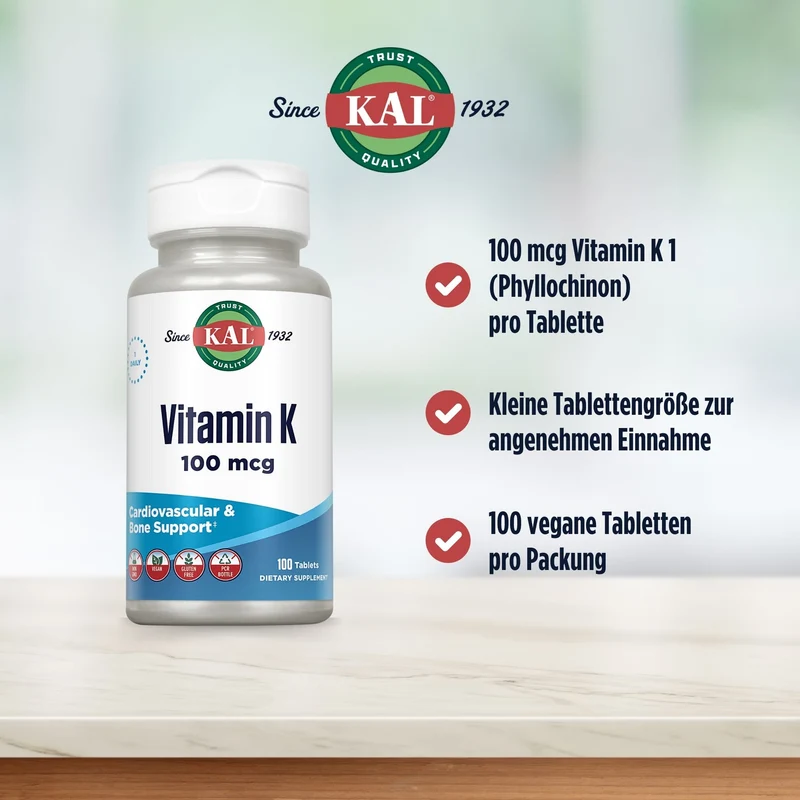 Vitamin K1 100 mcg