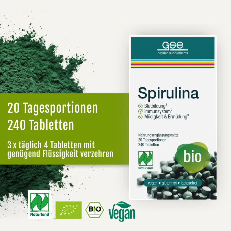 Spiruline bio Naturland (comprimés)