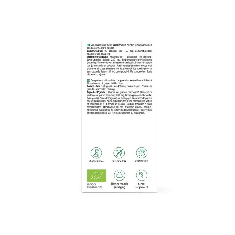 Purasana Moederkruid 360 mg bio 90 vcaps