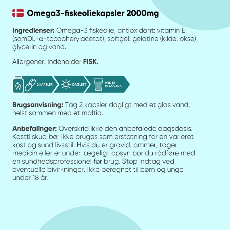Omega-3 Fiskeolie 2000mg