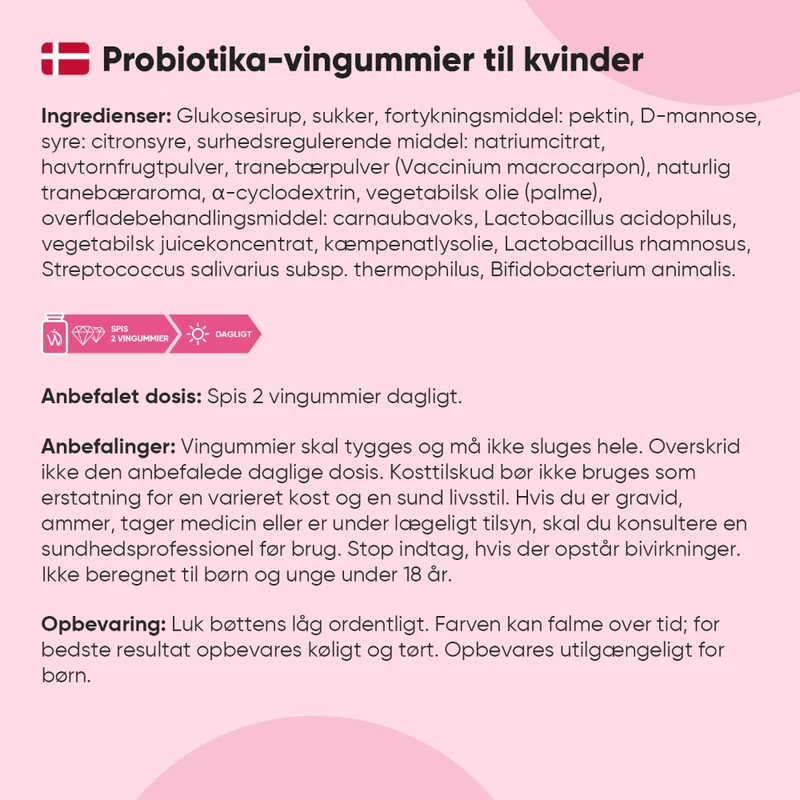 Probiotika Gummies til Kvinder
