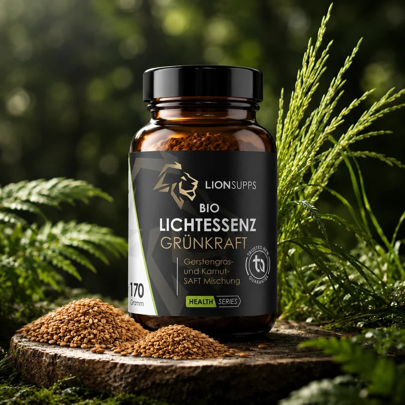 Bio Lichtessenz Grünkraft – Gerstengras- & Urweizengrassaftpulver