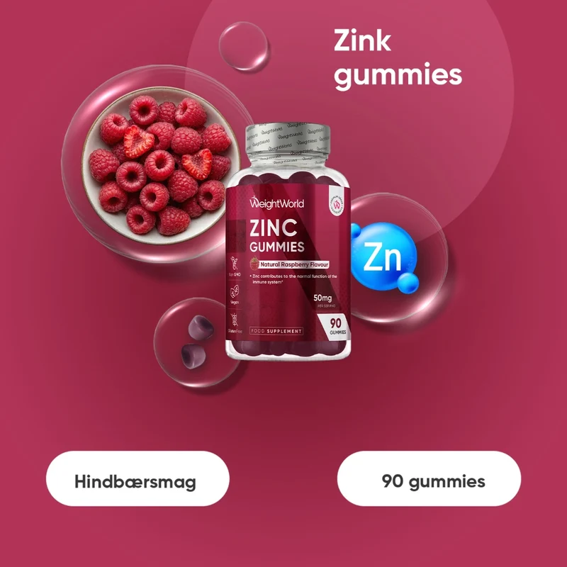 Zink-vingummier 25mg