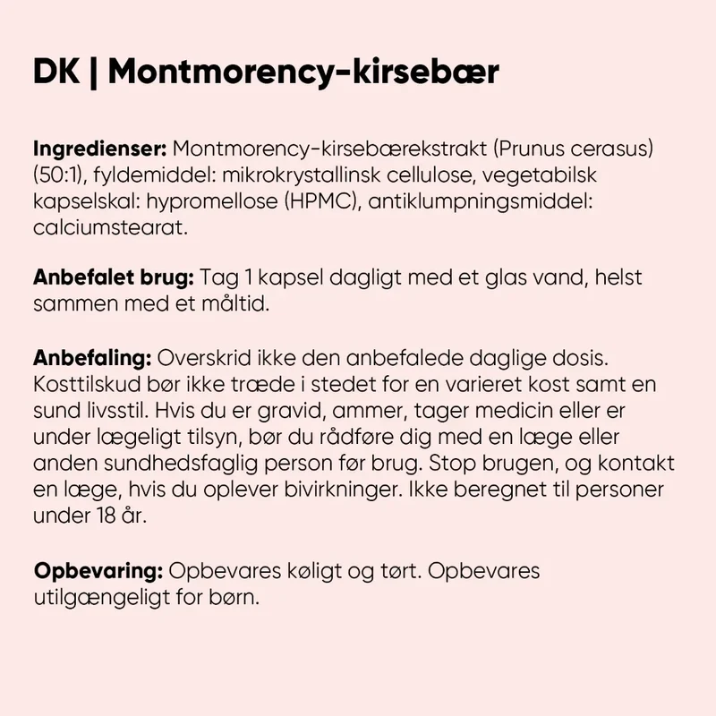 Montmorency surkirsebær 6000 mg