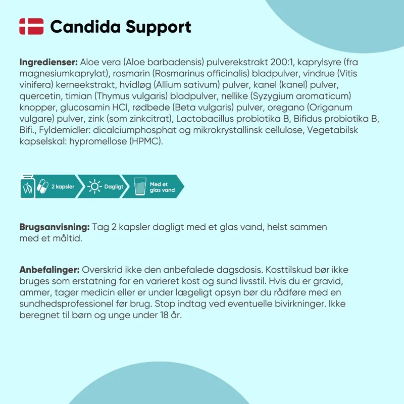 Candida Support med Probiotika