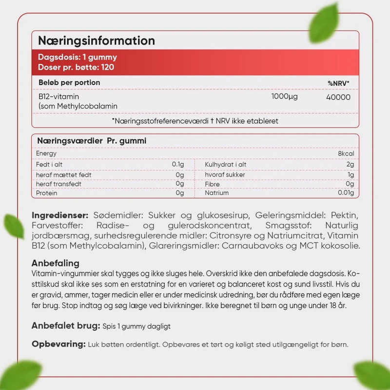 B12-Vitamin Vingummier