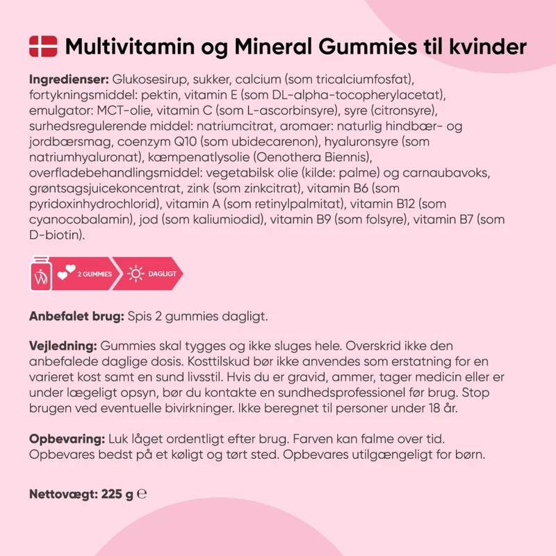 Multivitamin Vingummier til kvinder