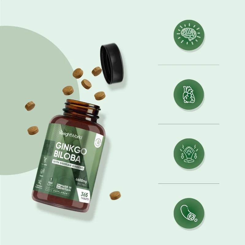 Ginkgo biloba + ginseng 6600 mg