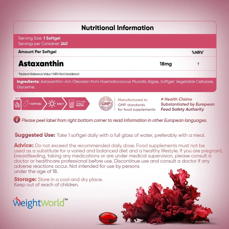 Astaxanthin 18 mg