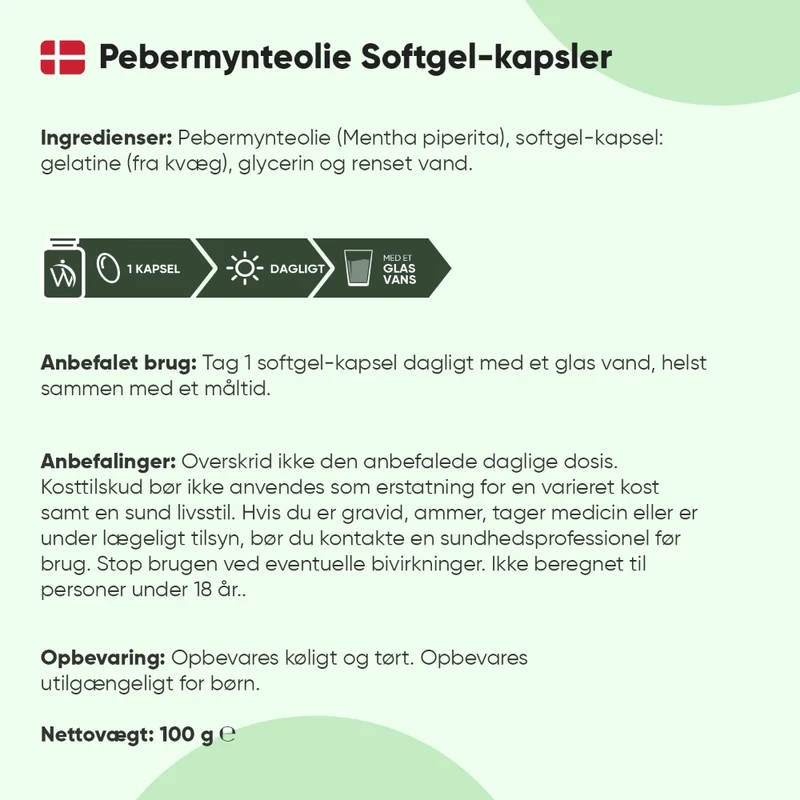 Pebermynteolie 200mg
