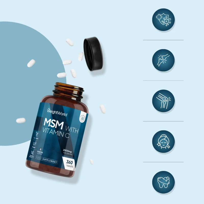 MSM med C-vitamin 2500 mg