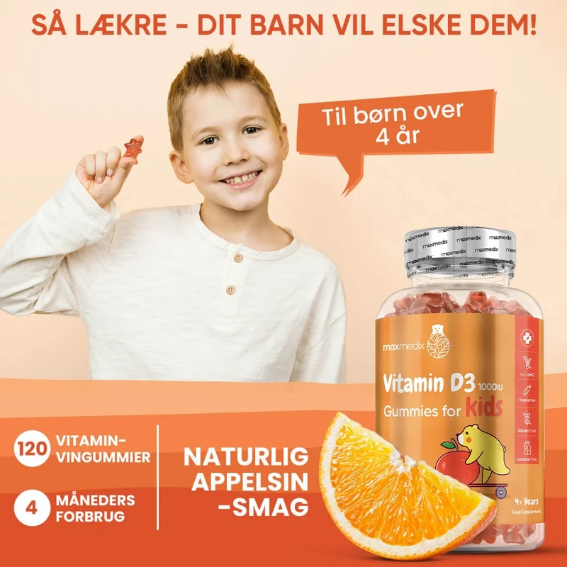 Børne D3-Vitamin Vingummier