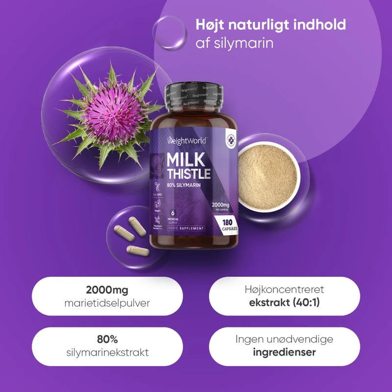 Marietidsel Kapsler 2000mg