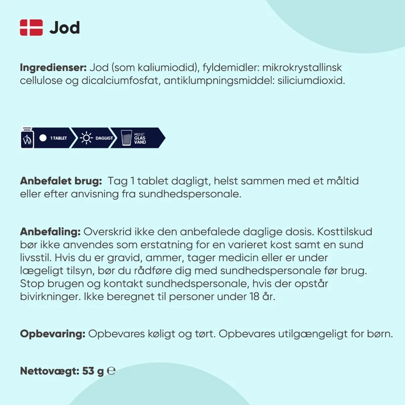 Jodtabletter 400 mcg