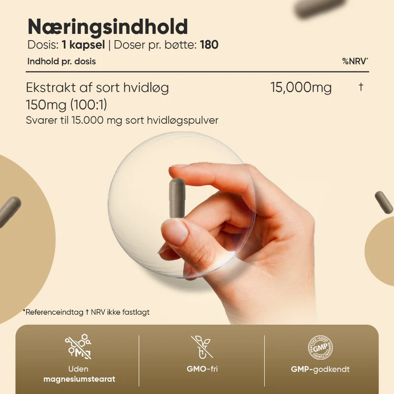 Sort Hvidløg 15000 mg