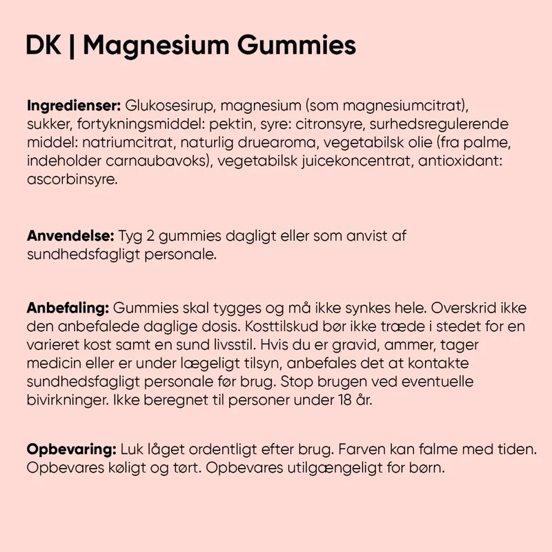 Magnesiumcitrat-gummies 125 mg