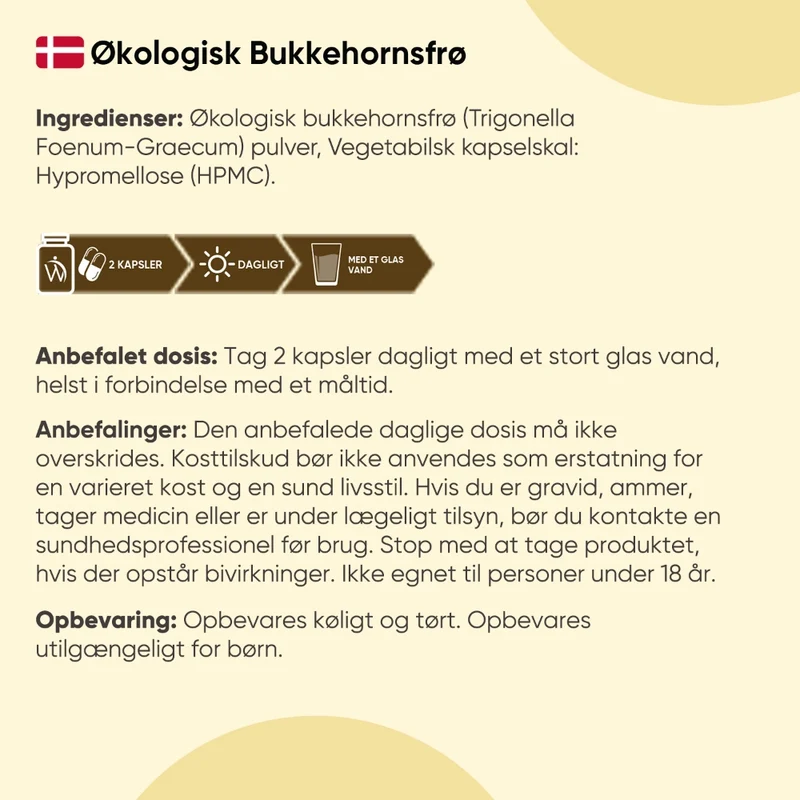 Økologisk Bukkehorn 1500 mg
