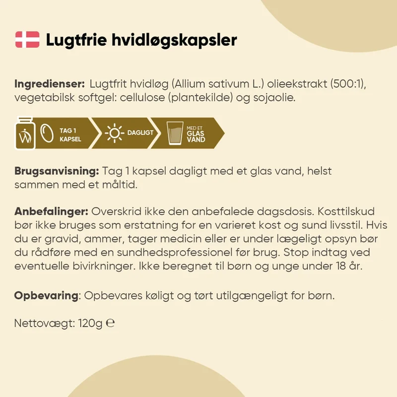 Hvidløgspiller 15000 mg