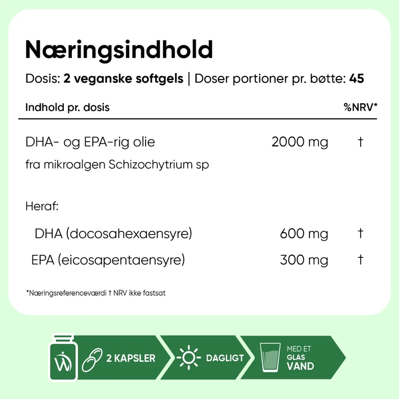 Vegansk omega-3 2000mg