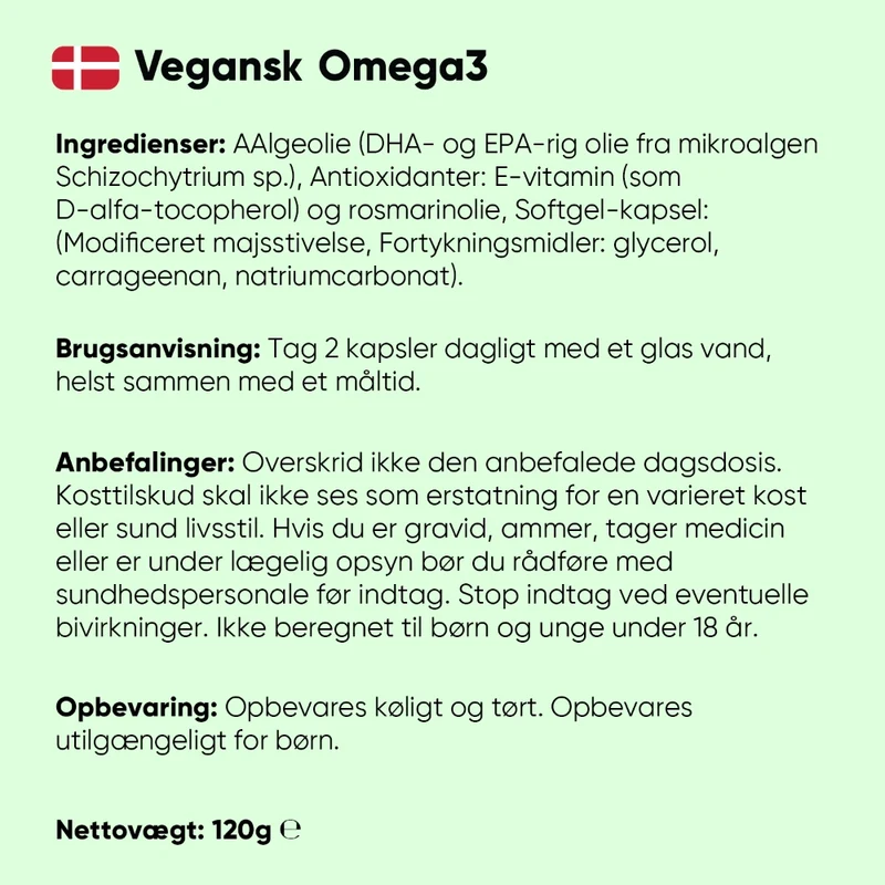 Vegansk omega-3 2000mg