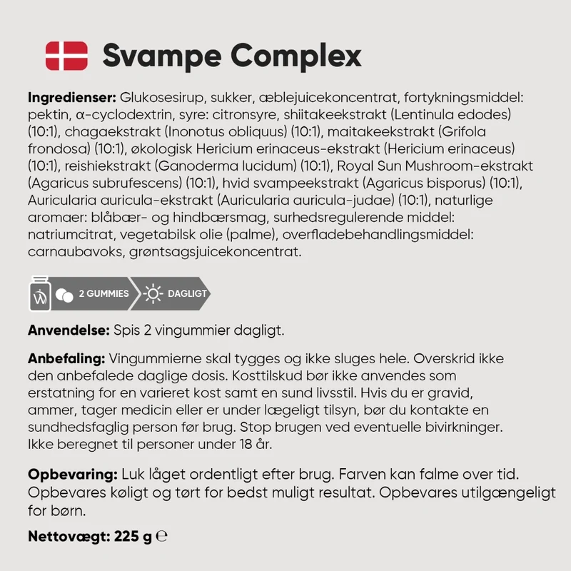 Svampe Complex Gummies