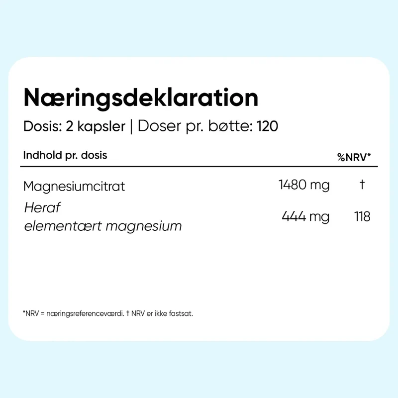 Magnesiumcitrat 444 mg