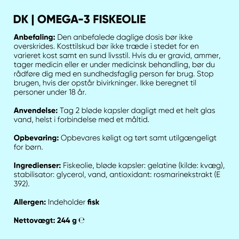 Omega-3-fiskeolie triglycerider 2000 mg