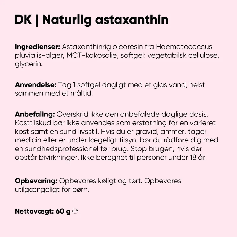 Astaxanthine 8mg